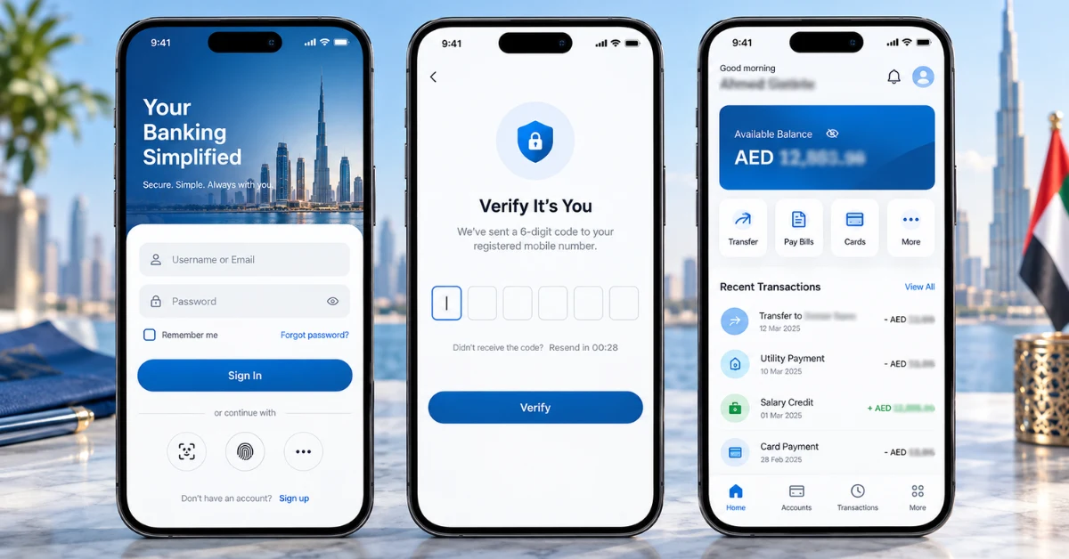 How to check ATM balance online in a UAE banking app
