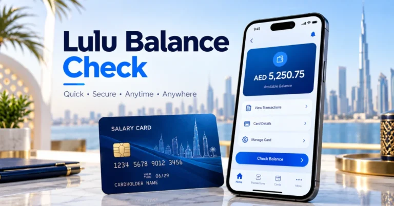 Lulu balance check for LuLu Exchange salary card in UAE
