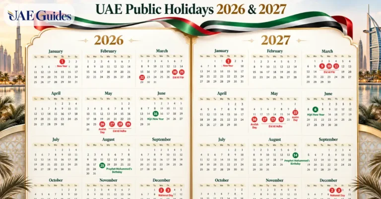 UAE public holidays 2026 and 2027 list calendar