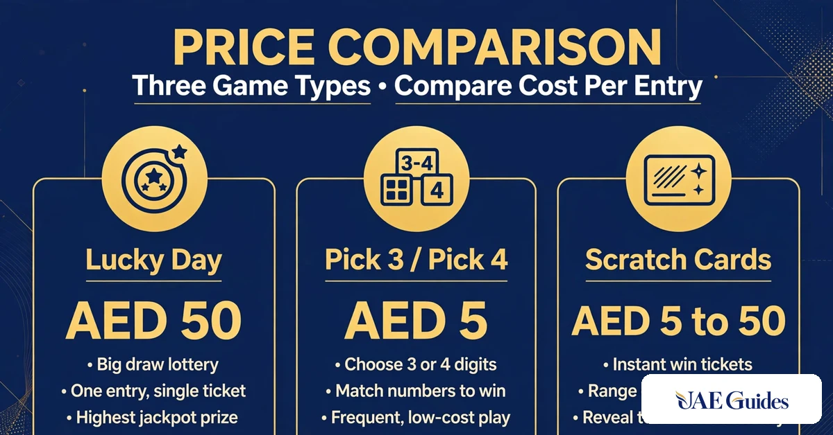 UAE lottery ticket price 2026